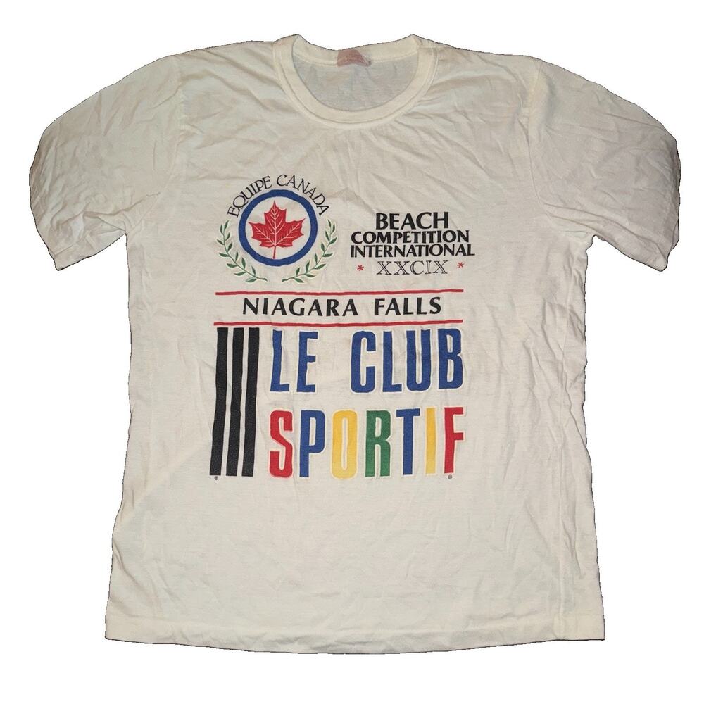 Vintage 70s Niagara Falls Canada Beach Competition International XXCIX Shirt XL